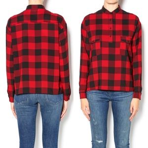 BB Dakota Buffalo Plaid Top